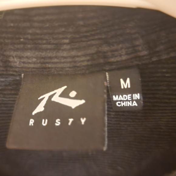 Men's medium RUSTY corduroy button up - Picture 3 of 3